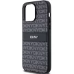 DKNY hátlap, tok, Leather Mono Stripe & Metal Logo DKHCP14XPRTHSLK Iphone 14 Pro Max hátlap, tok, fekete