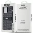 DKNY hátlap, tok, Leather Mono Stripe & Metal Logo DKHCP14XPRTHSLK Iphone 14 Pro Max hátlap, tok, fekete