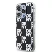 DKNY iPhone 15 Pro DKHCP15LHDLCEK PC TPU Checkered Pattern, fekete
