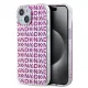 DKNY iPhone 15 PC/TPU Repeat Pattern Case DKHCP15SHOPECP hátlap, tok, rózsaszín
