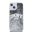 DKNY iPhone 15 Liquid Glitter Arch Logo DKHCP15SLBNAEK hátlap, tok, fekete
