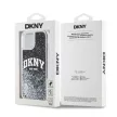 DKNY iPhone 15 Liquid Glitter Arch Logo DKHCP15SLBNAEK hátlap, tok, fekete