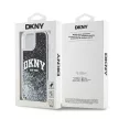 DKNY iPhone 15 Liquid Glitter Arch Logo DKHCP15SLBNAEK hátlap, tok, fekete