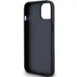 DKNY DKHCP15SPRTHSLK iPhone 15/14/13 6.1" hátlap, tok Leather Mono Stripe & Metal Logo, fekete