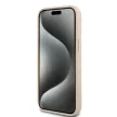 DKNY DKHCP15SPRTHSLP iPhone 15/14/13 6.1" hátlap, tok Leather Mono Stripe & Metal Logo, rózsaszín