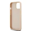 DKNY DKHCP15SPRTHSLP iPhone 15/14/13 6.1" hátlap, tok Leather Mono Stripe & Metal Logo, rózsaszín