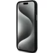 DKNY iPhone 15 DKHCP15SSMCBSK hátlap, tok Silicone W/Stack Metal Logo, fekete