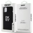 DKNY iPhone 15 DKHCP15SSMCBSK hátlap, tok Silicone W/Stack Metal Logo, fekete