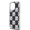 DKNY iPhone 15 Pro Max DKHCP15XHDLCEK hátlap, tok PC TPU Checkered Pattern, fekete