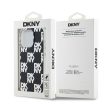 DKNY iPhone 15 Pro Max DKHCP15XHDLCEK hátlap, tok PC TPU Checkered Pattern, fekete