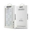 DKNY iPhone 15 Pro Max DKHCP15XLCPEPT Liquid Glitters W/Checkered Pattern hátlap, tok, fehér