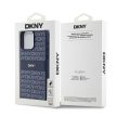 DKNY DKHCP15XPRTHSLB iPhone 15 Pro Max 6.7" hátlap, tok Leather Mono Stripe & Metal Logo, kék