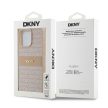 DKNY DKHCP15XPRTHSLP iPhone 15 Pro Max 6.7" hátlap, tok Leather Mono Stripe & Metal Logo, rózsaszín