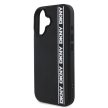 DKNY iPhone 16 3D Rubber Repeat Logo Line DKHCP16S3DVSDLK hátlap, tok, fekete