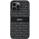 DKNY DKHCS24MPRTHSLK S24 Plus hátlap, tok Leather Mono Stripe & Metal Logo, fekete