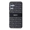 DKNY Samsung Galaxy S24 PC/TPU Repeat Pattern Tonal Stripe DKHCS24SPRTHSLK hátlap, tok, fekete