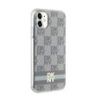 DKNY case for IPHONE 11 Magsafe hátlap, tok DKHMN61HCPTSE Checkered Pattern W/Printed Stripes, bézs