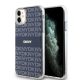 DKNY iPhone 11 PC/TPU Repeat Pattern Tonal Stripe Magsafe kompatibilis DKHMN61HRHSEB hátlap, tok, sötétkék