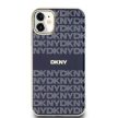 DKNY iPhone 11 PC/TPU Repeat Pattern Tonal Stripe Magsafe kompatibilis DKHMN61HRHSEB hátlap, tok, sötétkék