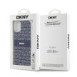 DKNY iPhone 11 PC/TPU Repeat Pattern Tonal Stripe Magsafe kompatibilis DKHMN61HRHSEB hátlap, tok, sötétkék