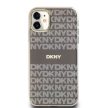 DKNY iPhone 11 PC/TPU Repeat Pattern Tonal Stripe Magsafe kompatibilis DKHMN61HRHSEE hátlap, tok, bézs