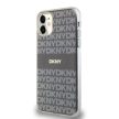 DKNY iPhone 11 PC/TPU Repeat Pattern Tonal Stripe Magsafe kompatibilis DKHMN61HRHSEE hátlap, tok, bézs