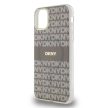 DKNY iPhone 11 PC/TPU Repeat Pattern Tonal Stripe Magsafe kompatibilis DKHMN61HRHSEE hátlap, tok, bézs