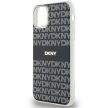 DKNY case for IPHONE 11 Magsafe hátlap, tok DKHMN61HRHSEK Repeat Texture Pattern W/ Stripe, fekete