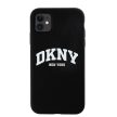 DKNY case for IPHONE 11 Magsafe hátlap, tok DKHMN61SNYACH W/White Arch Logo, fekete