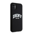 DKNY case for IPHONE 11 Magsafe hátlap, tok DKHMN61SNYACH W/White Arch Logo, fekete