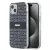 DKNY iPhone 13 PC/TPU Repeat Pattern Tonal Stripe Magsafe kompatibilis DKHMP13MHRHSEK hátlap, tok, fekete