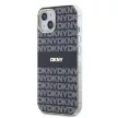 DKNY iPhone 13 PC/TPU Repeat Pattern Tonal Stripe Magsafe kompatibilis DKHMP13MHRHSEK hátlap, tok, fekete