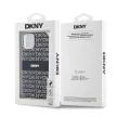 DKNY iPhone 13 PC/TPU Repeat Pattern Tonal Stripe Magsafe kompatibilis DKHMP13MHRHSEK hátlap, tok, fekete