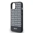 DKNY iPhone 13 PU Leather Repeat Pattern Bottom Stripe MagSafe DKHMP13MPSOSPK, hátlap, tok, fekete