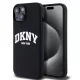 DKNY iPhone 13 Liquid Silicone Arch Logo MagSafe kompatibilis DKHMP13MSNYACH szilikon hátlap, tok, fekete