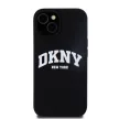 DKNY iPhone 13 Liquid Silicone Arch Logo MagSafe kompatibilis DKHMP13MSNYACH szilikon hátlap, tok, fekete