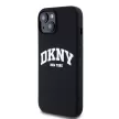 DKNY iPhone 13 Liquid Silicone Arch Logo MagSafe kompatibilis DKHMP13MSNYACH szilikon hátlap, tok, fekete