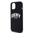DKNY iPhone 13 Liquid Silicone Arch Logo MagSafe kompatibilis DKHMP13MSNYACH szilikon hátlap, tok, fekete