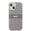 DKNY iPhone 14 PC/TPU Repeat Pattern Tonal Stripe Magsafe kompatibilis DKHMP14SHRHSEE hátlap, tok, bézs