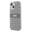 DKNY iPhone 14 PC/TPU Repeat Pattern Tonal Stripe Magsafe kompatibilis DKHMP14SHRHSEE hátlap, tok, bézs