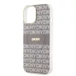 DKNY iPhone 14 PC/TPU Repeat Pattern Tonal Stripe Magsafe kompatibilis DKHMP14SHRHSEE hátlap, tok, bézs