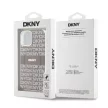 DKNY iPhone 14 PC/TPU Repeat Pattern Tonal Stripe Magsafe kompatibilis DKHMP14SHRHSEE hátlap, tok, bézs