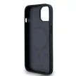 DKNY iPhone 14 PU Leather Repeat Pattern Bottom Stripe MagSafe DKHMP14SPSOSPK, hátlap, tok, fekete