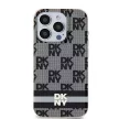DKNY case for IPHONE 14 Pro Max Magsafe hátlap, tok DKHMP14XHCPTSK Checkered Pattern W/Printed Stripes, fekete