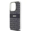 DKNY case for IPHONE 14 Pro Max Magsafe hátlap, tok DKHMP14XHRHSEK Repeat Texture Pattern W/ Stripe, fekete