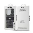 DKNY case for IPHONE 14 Pro Max Magsafe hátlap, tok DKHMP14XHRHSEK Repeat Texture Pattern W/ Stripe, fekete