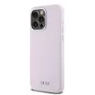 DKNY case for IPHONE 14 Pro Max Magsafe hátlap, tok DKHMP14XSMCHLP W/Horizontal Metal Logo, rózsaszín