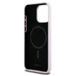 DKNY case for IPHONE 14 Pro Max Magsafe hátlap, tok DKHMP14XSMCHLP W/Horizontal Metal Logo, rózsaszín
