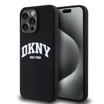   DKNY case for IPHONE 14 Pro Max Magsafe hátlap, tok DKHMP14XSNYACH W/White Arch Logo, fekete