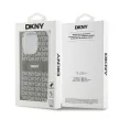DKNY iPhone 15 Pro compatible with MagSafe DKHMP15LHRHSEE hátlap, tok MagSafe PC TPU Repeat Texture Pattern W/ Stripe, bézs